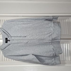 Victoria's Secret - Grey zip up hoodie (Size: Large) with side pockets